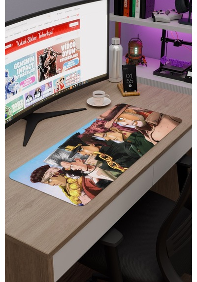 Jojo No Kimyou Na Bouken V1 - 70x30 Xl Gaming Kauçuk Kaymaz Taban Mouse Pad Fare Altlığı