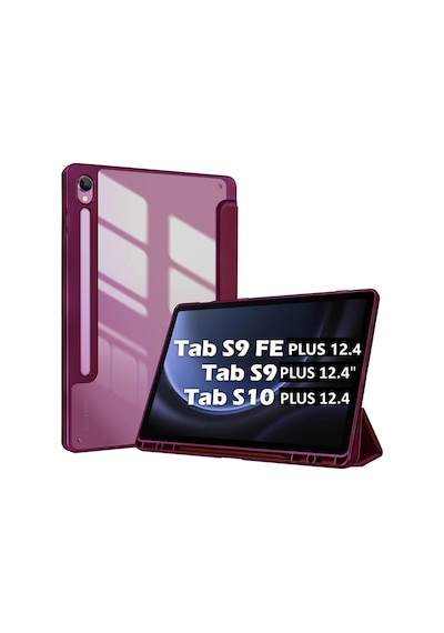 Samsung Galaxy Uyumlu  Tab S9 Fe Plus/s10 Plus/s9 Plus Kılıf Grafiti Şeffaf Kalem Bölmeli X610-16-810-18 X820 Kılıf