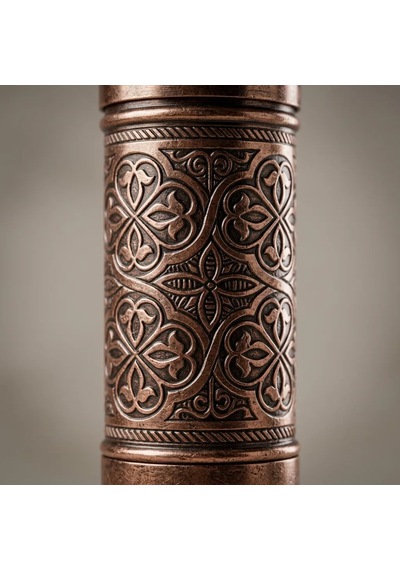 Aura Copper Nostaljik Manuel Kahve Karabiber Değirmeni 22 Cm Bakır Öğütücü - Altın - Gül