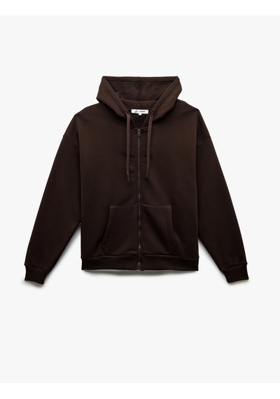 Koton Şardonlu Uzun Kollu Kapüşonlu Kanguru Cepli Oversize Fermuarlı Sweatshirt Kahverengi 6wal10130ık Kahve Koton Şardonlu Uzun Kollu Kapüşonlu Kanguru Cepli Oversize Fermuarlı Sweatshirt Kahverengi 6wal10130ık Kahve