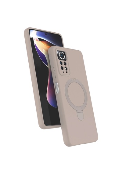 Gld-spt- Newface Xiaomi Redmi Note 12 Pro 4g Regal Magsafe Standlı Kapak - Çöl Titanyum