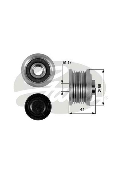 GATES OAP7052 ALTERNATÖR KASNAĞI DOBLO BRAVO II STILO PUNTO 1.6 J