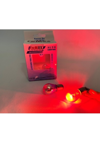 Femex Diadem Kırmızı Çift Duy P21w Bay15d Stop Aydınlatma Femex