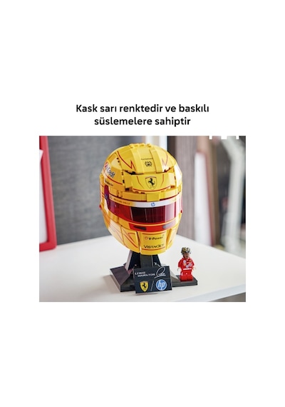 LEGO® Editions Scuderia Ferrari HP Lewis Hamilton Kaskı 43022 - 14 Yaş ve Üzeri İçin  F1® Modeli Yapım Seti (884 Parça)