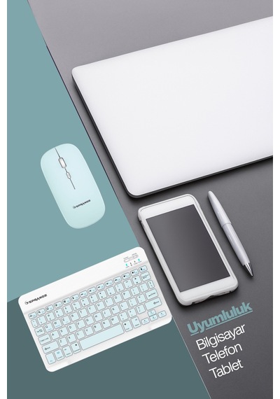 Tablet Ve Telefonlar İçin Bluetooth - Wireless Klavye Ve Mouse Set - Siyah Diğer Tablet Ve Telefonlar İçin Bluetooth - Wireless Klavye Ve Mouse Set - Siyah Diğer