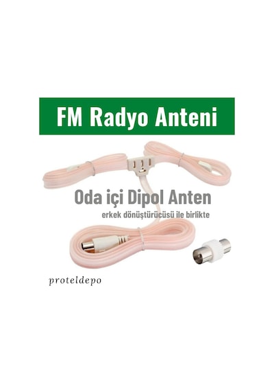 Irenis Fm Radyo Anteni Erkek/Dişi Tuner Müzik Sistemi için