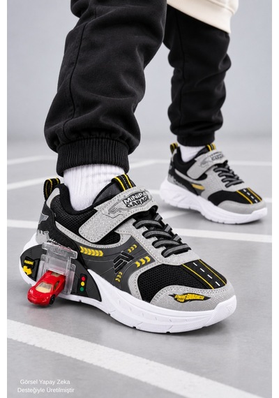 Muggo Drift Garaj Tabanlı Çift Metal Arabalı Cırtlı Ve Bağcıklı Günlük Erkek Çocuk Sneaker Spor Ayakkabı Gri Muggo Drift Garaj Tabanlı Çift Metal Arabalı Cırtlı Ve Bağcıklı Günlük Erkek Çocuk Sneaker Spor Ayakkabı Gri