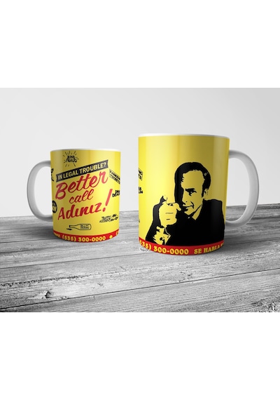 Better Call Saul Kişiye Özel Isimli Ve Telefonlu Kupa Bardak