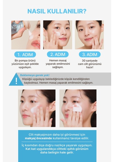 Nemlendirici, 8 Çeşit Hyalüronik Asitli Köpük Maske Menokın 30 Seconds Quick Bubble Mask Moist