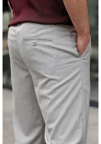 Madmext Gri Basic Erkek Pantolon E6576