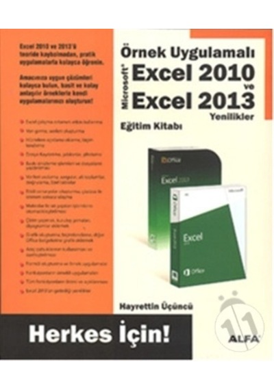 Örnek Uygulamalı Excel 2010 ve Excel 2013  - Hayrettin Üçüncü  - Alfa Yayıncılık