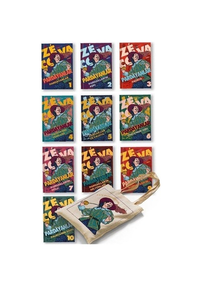 Pardayanlar Seti - 10 Kitap Takım - Özel Baskılı Çanta Hediyeli - Michel Zevaco - Dedalus