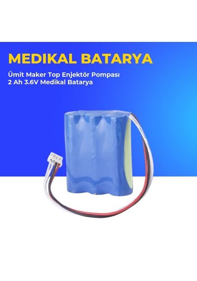 Ümit Maker Top Enjektör Pompası 2 Ah 3.6v Medikal Batarya