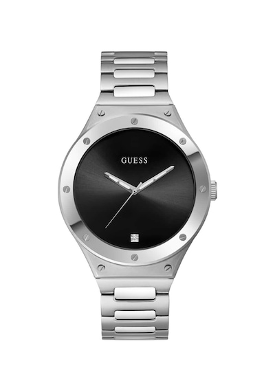 Guess Gugw0427g1m Pırlantalı Erkek Kol Saati Metalik Gri