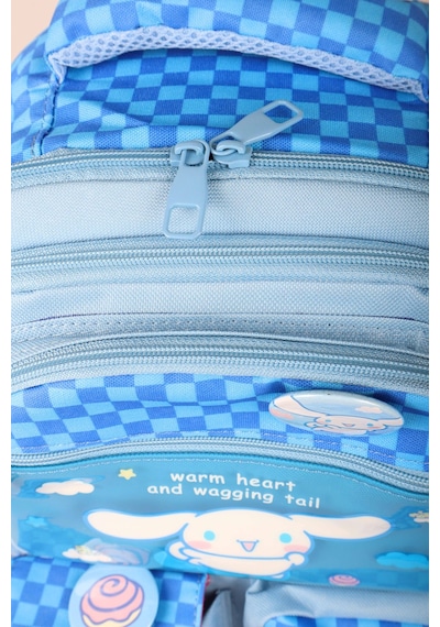 X Dekomus Lisanslı Cinnamoroll Yeni Sezon Blue Cloud Collection Büyük Boy Okul Çantası Açık Gri