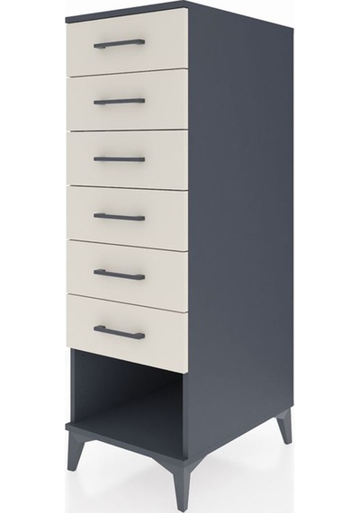 Kronos Dolap 6 Çekmeceli 44x59x134 Antrasit-aytaşı Antrasit Kronos Dolap 6 Çekmeceli 44x59x134 Antrasit-aytaşı Antrasit