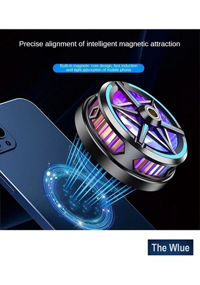 Kablolu Mıknatıslı Rgb Cep Telefonu Güçlü Soğutma Fanı Telefon Ha