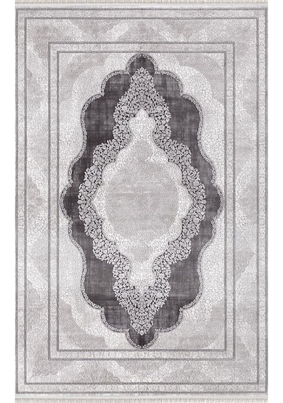 Merinos Halı Rodin 19772 095 Serisi Akrilik Salon Oturma Odası Halısı Gri