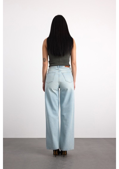 Vigoss Kadın Denim Pantolon 24294-73295 Açık Mavi
