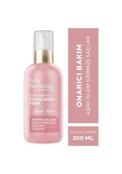 Daily Perfection Pro Keratin & Collagen içerikli Sıvı Saç Bakım Kremi 200 ML