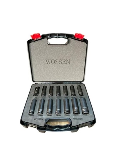 WOSSEN 1/2" HAVALI DERİN LOKMA SETİ 14 PARÇA 41300
