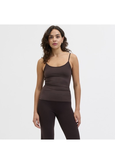Jack & Jones Kadin U Yaka Kolsuz Üst - Sania - 12292819 Seal Brown
