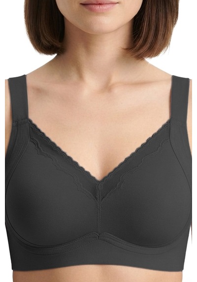 Cottonill Seamless Bra - Seravia Lazer Kesim Dantelli Minimizer Kadın Sütyen 3'lü Paket-2 Çok Renkli