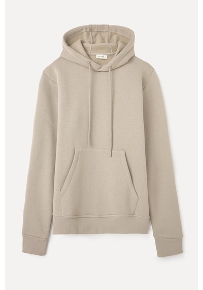 Mudo Erkek Erkek Bej Rengi Kanguru Cepli Kapüşonlu Sweatshirt 1263842