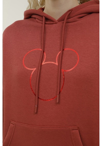 Lumberjack W-Mickey Hoodie 2Pr Kiremit Kadın Sweatshirt 101196514 Kırmızı