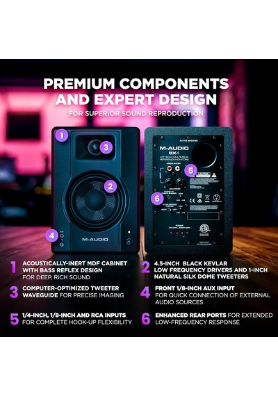 Bx4 4.5 Kablolu Stüdyo Monitör Çifti
