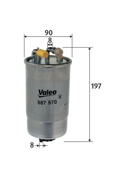 Valeo 587570 Yakıt Filtresi Komple Corsa D 1.3 Cdtı 06 Z13dtj Z13dte Z13dth A13dte A13dtr 13230386- 93190796- 813059