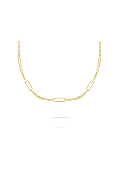Opsobjects OPS-LUX209CL Çelik Kolye Altın
