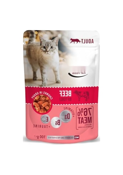 Yetişkin Kedi Maması, Dana Etli 100 Gr X 24 Adet 100 G