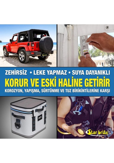 Starbrite - Ptef Katkılı Çıtçıt Ve Fermuar Yağlayıcı 56 G : Sıkışan Fermuarlara Ve Paslanan Çıtçıtılara Son, Teflon Gücüyle Kusursuz Akıcılık