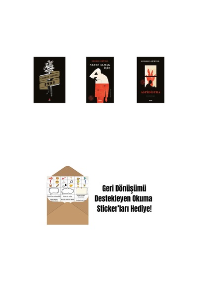 1984 + Nefes Almak İçin Ciltli + Aspidistra + Okuma Sticker'ları