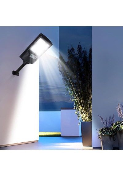 180w Güneş Enerjili Led Sokak Lambası/ Su Geçirmez, Sensörlü, Kumandalı