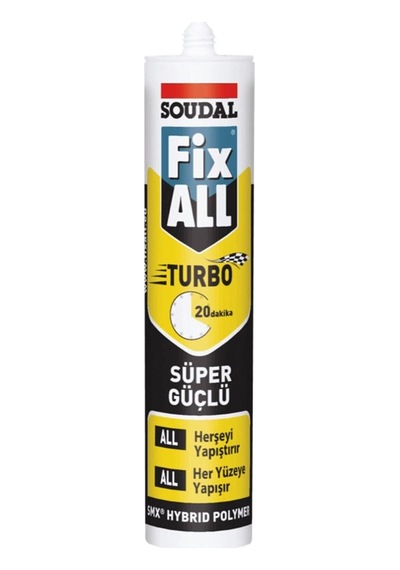 Tr Fix All Turbo Ultra Hızlı Süper Güçlü Yapıştırıcı, 290 Ml, Beyaz