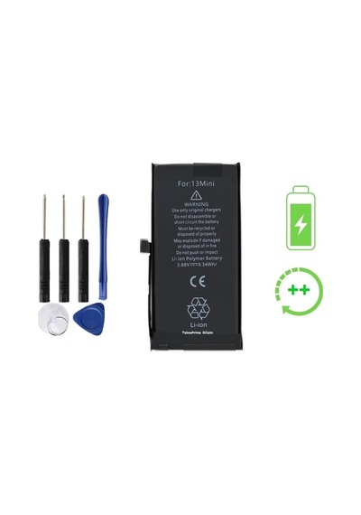 Apple Uyumlu iPhone 13 Mini İle  Güclendirilmis İthal Pil Batarya