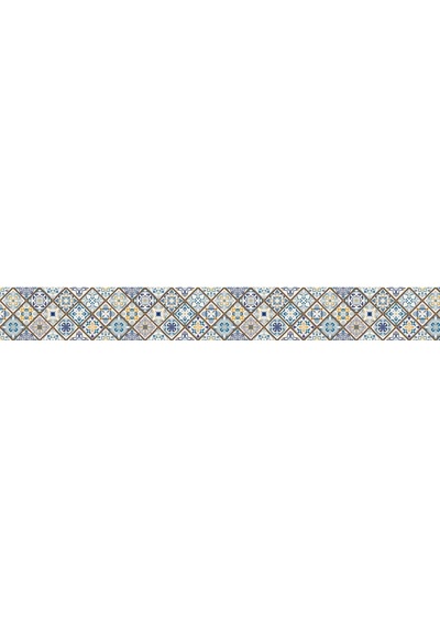 Mutfak Tezgah Arası Folyo Fayans Kaplama Folyosu Talevera Motif