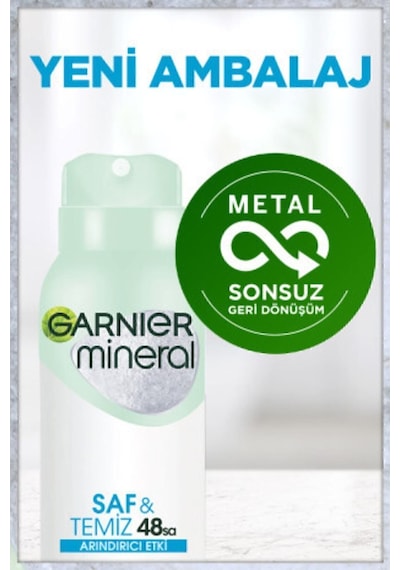 Mineral Saf&temiz Sprey Deodorant 3'lü Set