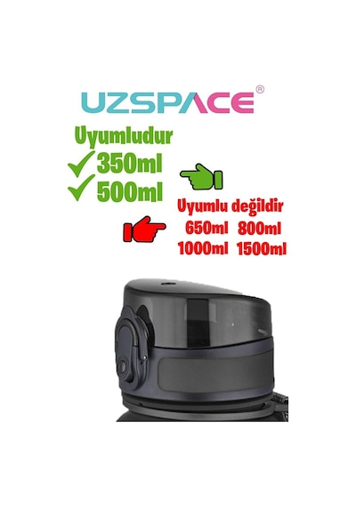 350-500ml Uyumlu Yedek Kapak --sadece Uzspace İle Uyumludur---t