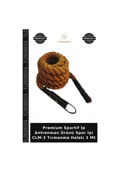 Premium Sportif İp Antrenman Ürünü Spor İpi Clm-3 Tırmanma Halatı 3 Mt