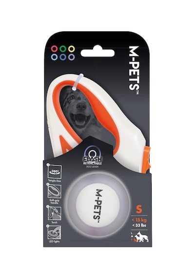 M-pets Flash Ledli Otomatik Gezdirme Şerit 3mt/orange Genel