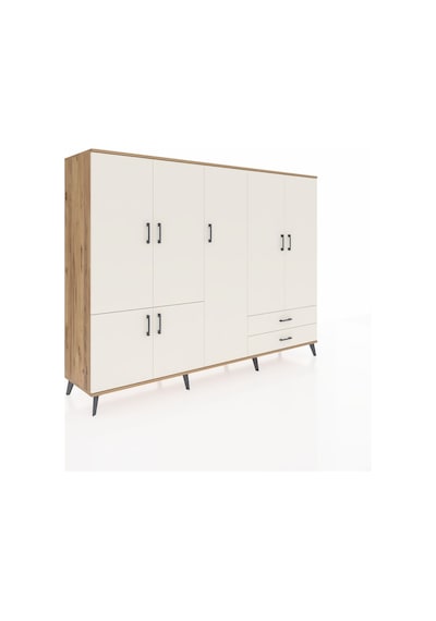 Hyperion Dolap 12 Raflı 2 Çekmeceli 7 Kapaklı 220x44x163 Çam-ayta Çam-aytaşı