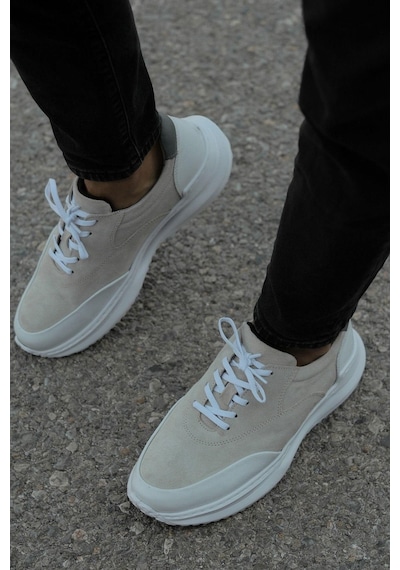Mubiano Hakiki Deri Mbkry301-vz Erkek Vizon Sneaker & Spor Ayakkabı Vizon