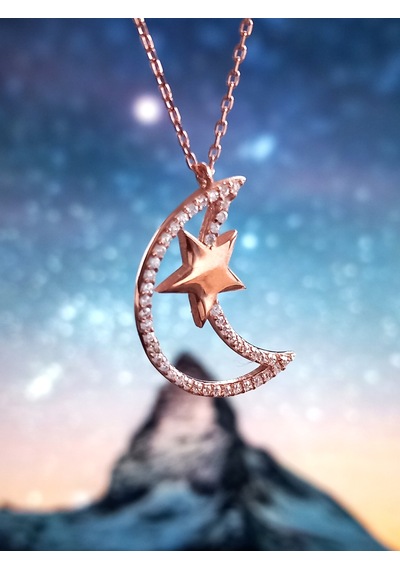 Keskin Gümüş 925 Ayar Gümüş Zirkon Taşlı Gold Ay Yıldız Bayrak Trend Kolye Keskin Gümüş 925 Ayar Gümüş Zirkon Taşlı Gold Ay Yıldız Bayrak Trend Kolye