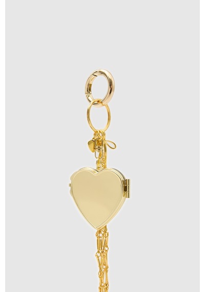 Shule Bags Lipstick Gloss Kalpli Charm Gold Altın