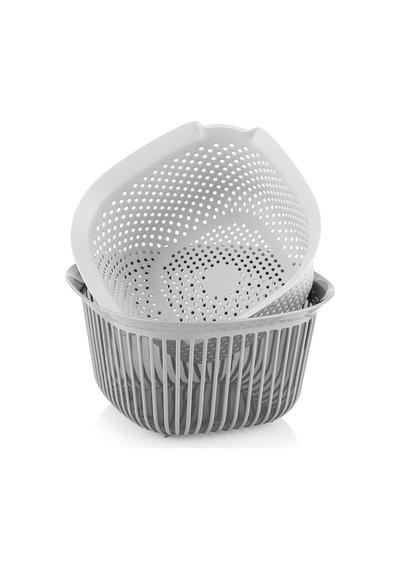 Selka Home 2 Parça Süzgeçli Kase 4000 ML 001