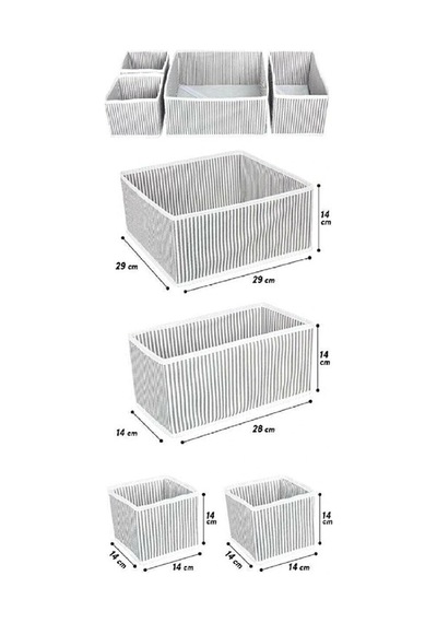 Çekmece Düzenleme Kutu Seti Organizer 4lü Set 0029