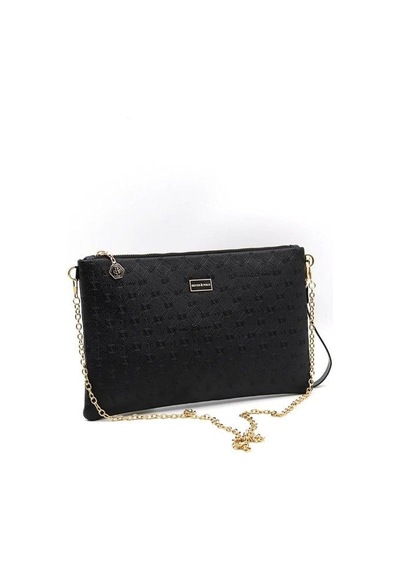 Silver Polo Sp1034 Kadın Portföy & Clutch Logolu Siyah-siyah